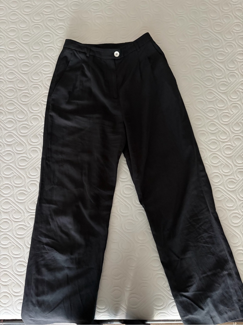 Rouje Jeje Black Wide-Leg High-Waist Trousers